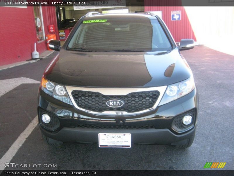 Ebony Black / Beige 2013 Kia Sorento EX AWD