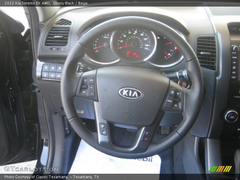 Ebony Black / Beige 2013 Kia Sorento EX AWD
