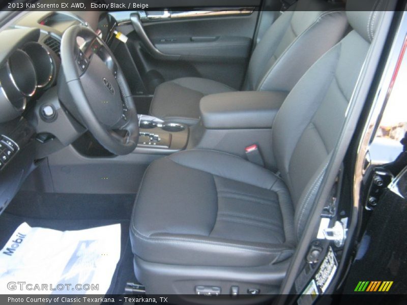 Ebony Black / Beige 2013 Kia Sorento EX AWD
