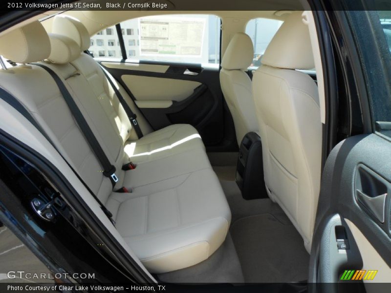 Black / Cornsilk Beige 2012 Volkswagen Jetta SE Sedan