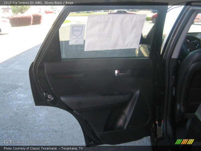 Ebony Black / Beige 2013 Kia Sorento EX AWD