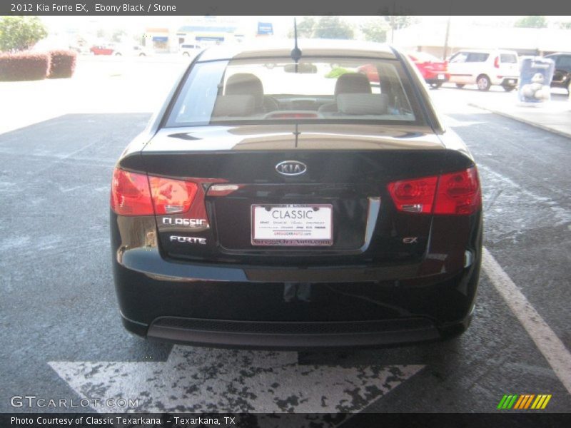 Ebony Black / Stone 2012 Kia Forte EX