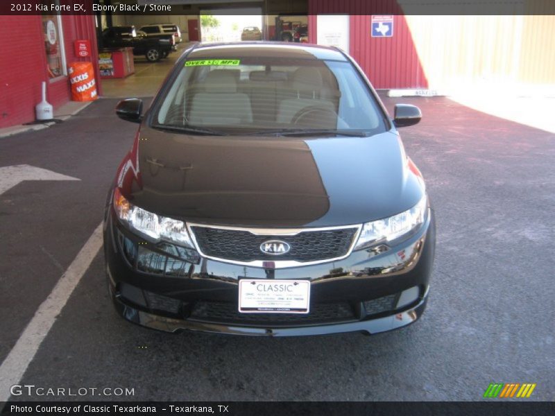 Ebony Black / Stone 2012 Kia Forte EX
