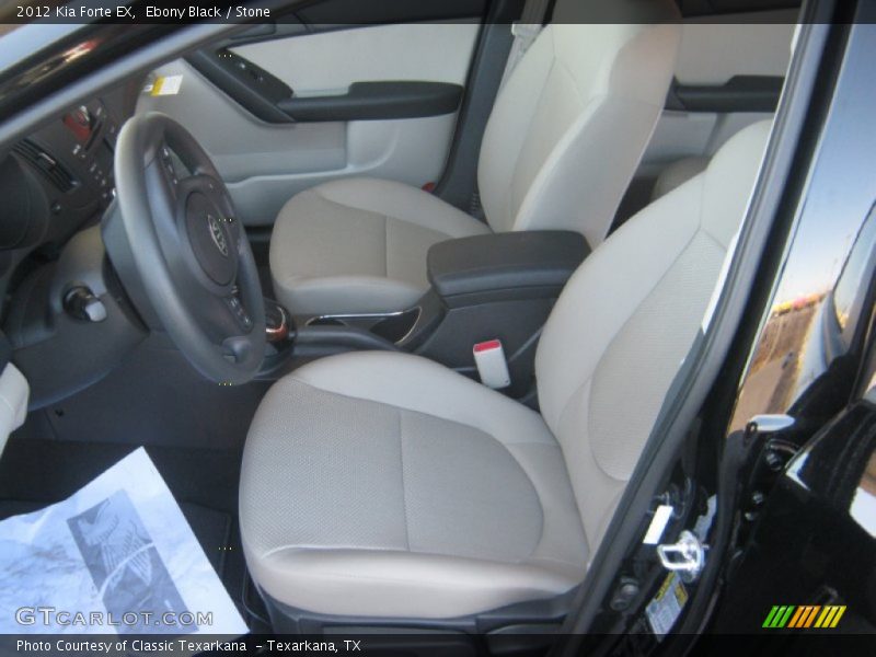 Ebony Black / Stone 2012 Kia Forte EX
