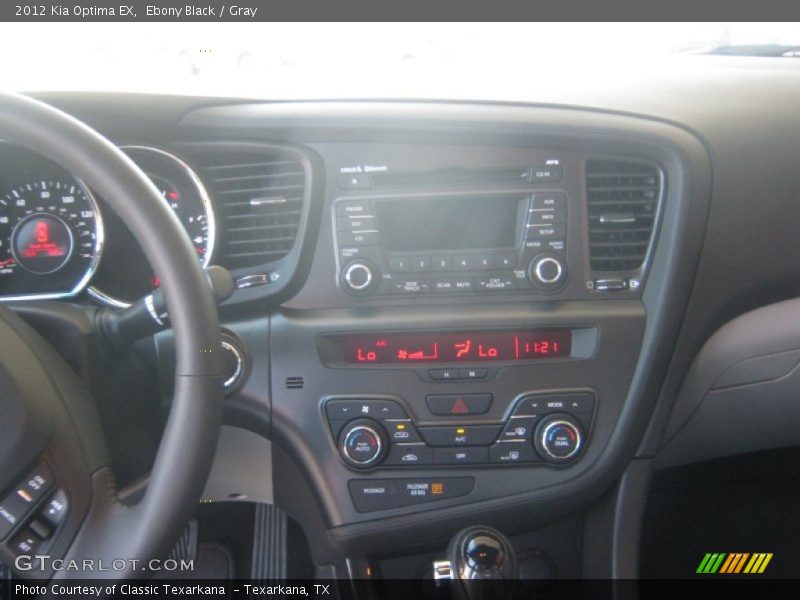 Ebony Black / Gray 2012 Kia Optima EX
