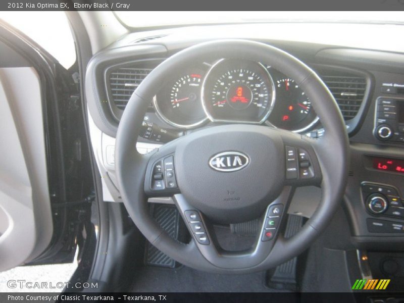 Ebony Black / Gray 2012 Kia Optima EX