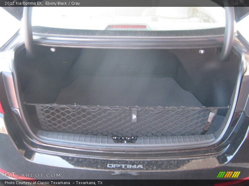 Ebony Black / Gray 2012 Kia Optima EX