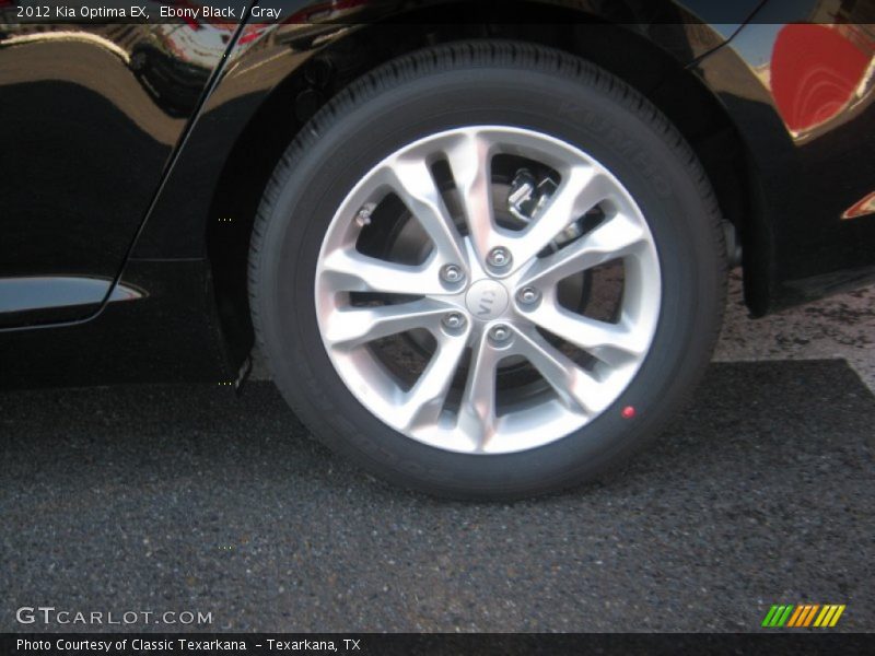 Ebony Black / Gray 2012 Kia Optima EX