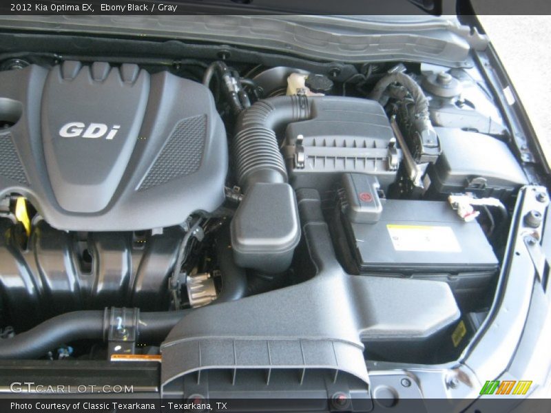 Ebony Black / Gray 2012 Kia Optima EX