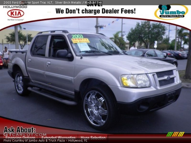 Silver Birch Metallic / Medium Flint 2003 Ford Explorer Sport Trac XLT