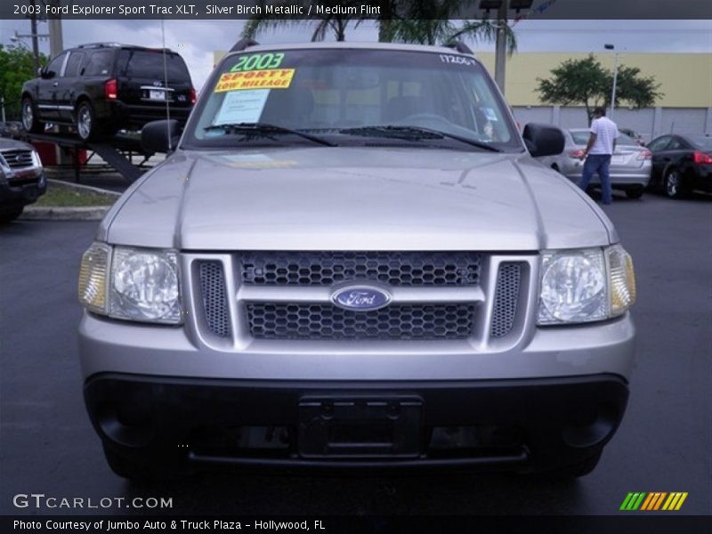 Silver Birch Metallic / Medium Flint 2003 Ford Explorer Sport Trac XLT
