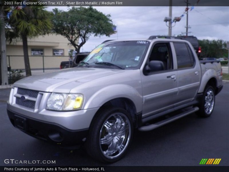 Silver Birch Metallic / Medium Flint 2003 Ford Explorer Sport Trac XLT