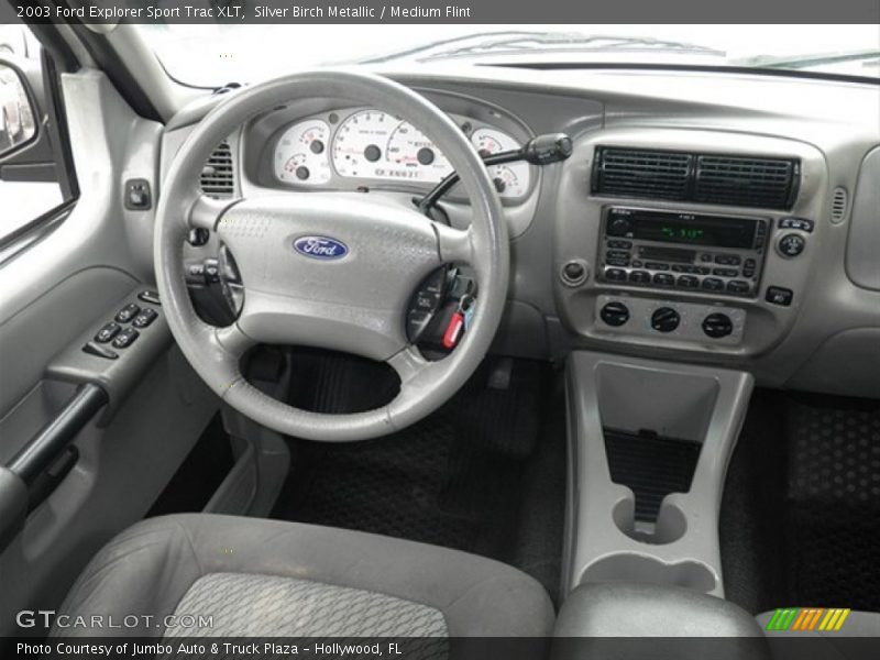 Silver Birch Metallic / Medium Flint 2003 Ford Explorer Sport Trac XLT