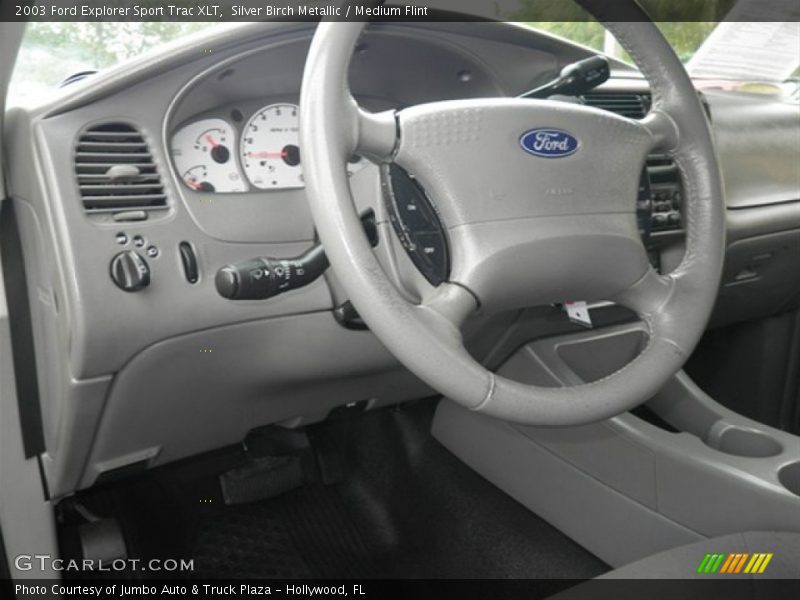 Silver Birch Metallic / Medium Flint 2003 Ford Explorer Sport Trac XLT