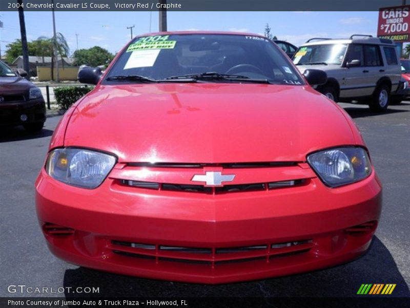 Victory Red / Graphite 2004 Chevrolet Cavalier LS Coupe