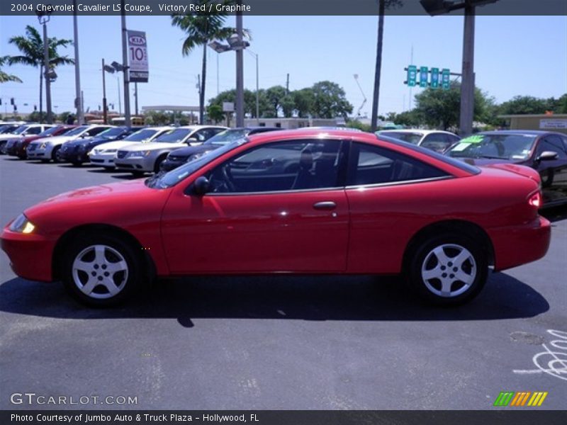 Victory Red / Graphite 2004 Chevrolet Cavalier LS Coupe