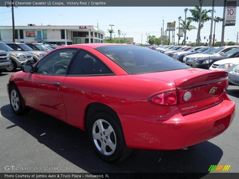 Victory Red / Graphite 2004 Chevrolet Cavalier LS Coupe