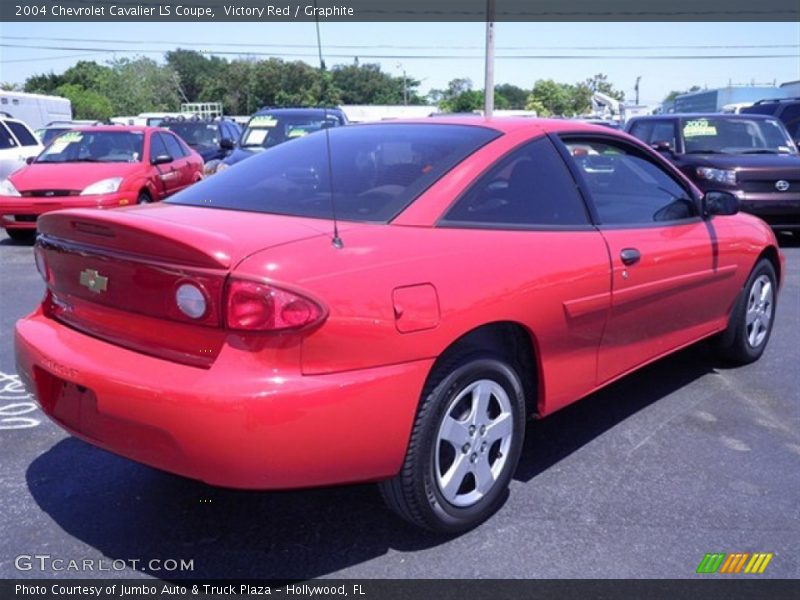 Victory Red / Graphite 2004 Chevrolet Cavalier LS Coupe