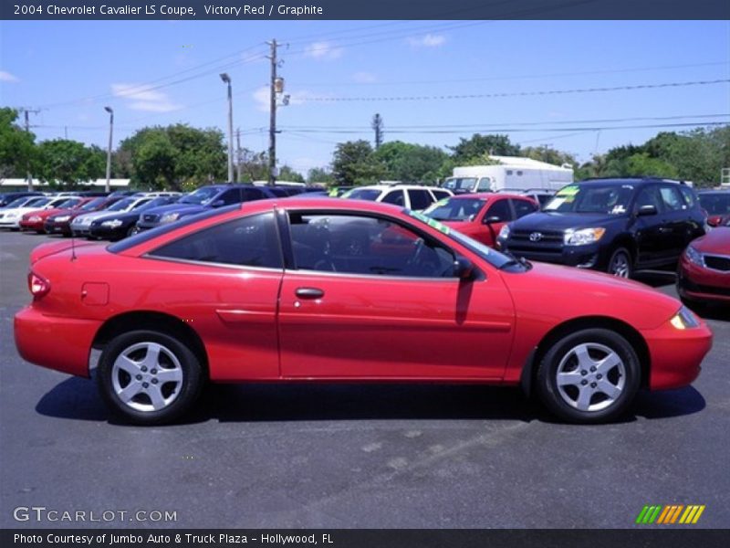 Victory Red / Graphite 2004 Chevrolet Cavalier LS Coupe