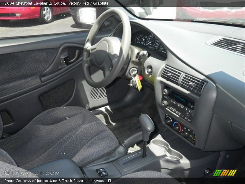 Victory Red / Graphite 2004 Chevrolet Cavalier LS Coupe