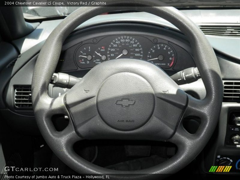 Victory Red / Graphite 2004 Chevrolet Cavalier LS Coupe