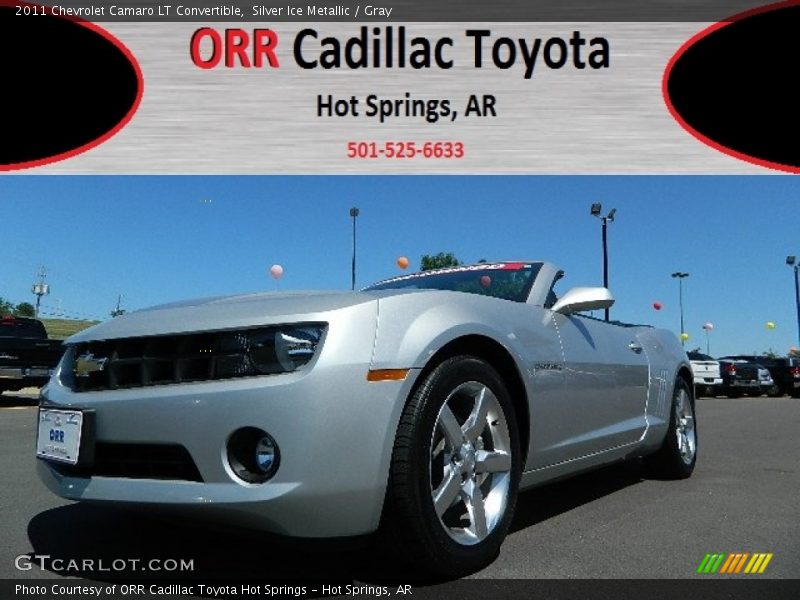Silver Ice Metallic / Gray 2011 Chevrolet Camaro LT Convertible