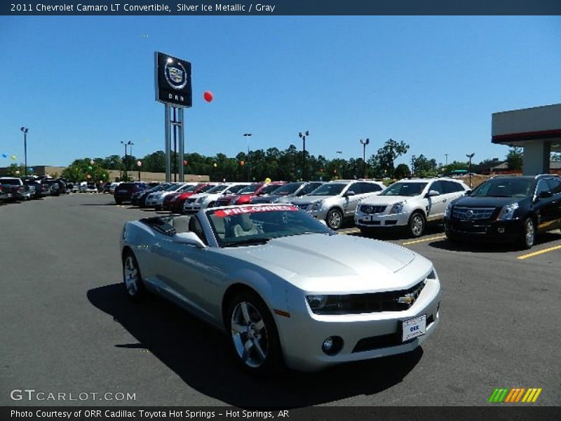 Silver Ice Metallic / Gray 2011 Chevrolet Camaro LT Convertible