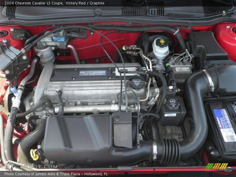 Victory Red / Graphite 2004 Chevrolet Cavalier LS Coupe