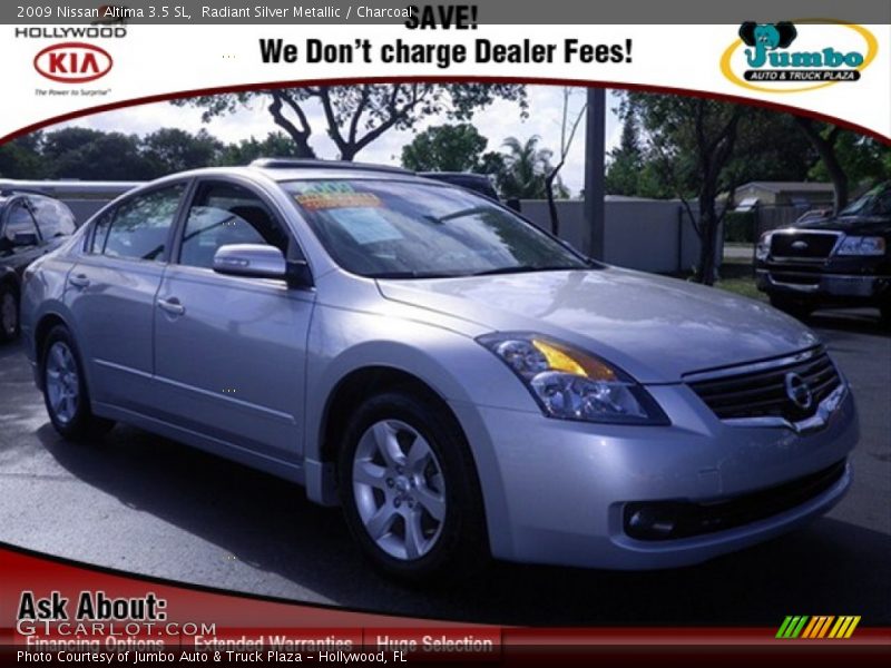 Radiant Silver Metallic / Charcoal 2009 Nissan Altima 3.5 SL