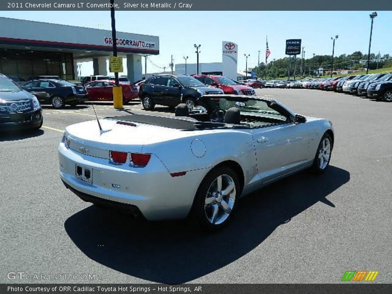 Silver Ice Metallic / Gray 2011 Chevrolet Camaro LT Convertible