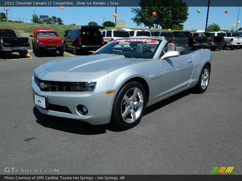 Silver Ice Metallic / Gray 2011 Chevrolet Camaro LT Convertible