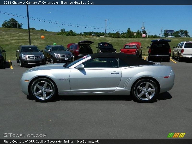 Silver Ice Metallic / Gray 2011 Chevrolet Camaro LT Convertible