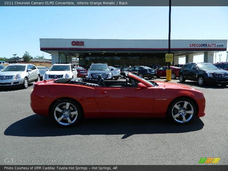 Inferno Orange Metallic / Black 2011 Chevrolet Camaro SS/RS Convertible