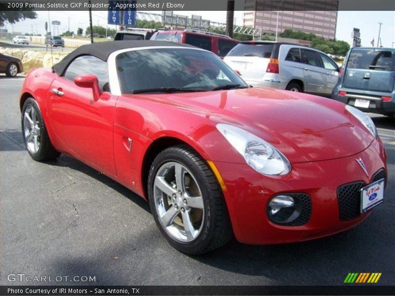 Aggressive Red / Ebony 2009 Pontiac Solstice GXP Roadster