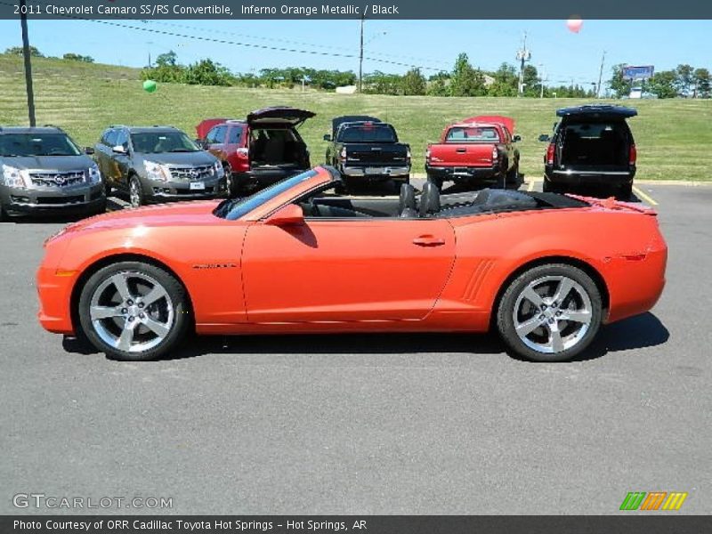 Inferno Orange Metallic / Black 2011 Chevrolet Camaro SS/RS Convertible