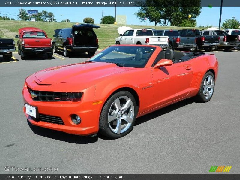 Inferno Orange Metallic / Black 2011 Chevrolet Camaro SS/RS Convertible