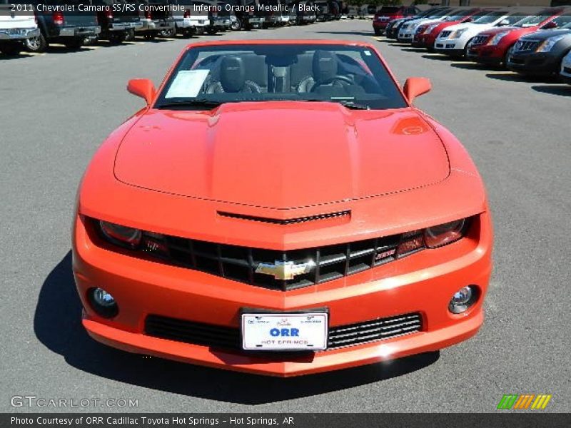 Inferno Orange Metallic / Black 2011 Chevrolet Camaro SS/RS Convertible