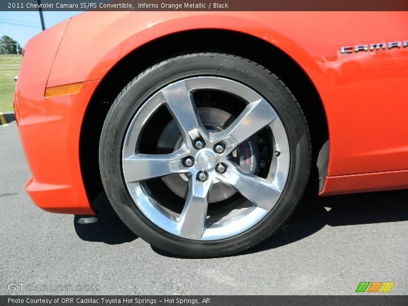 Inferno Orange Metallic / Black 2011 Chevrolet Camaro SS/RS Convertible