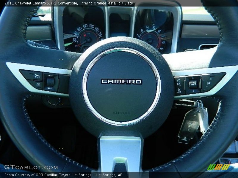 Inferno Orange Metallic / Black 2011 Chevrolet Camaro SS/RS Convertible