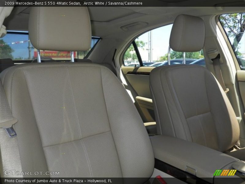 Arctic White / Savanna/Cashmere 2009 Mercedes-Benz S 550 4Matic Sedan