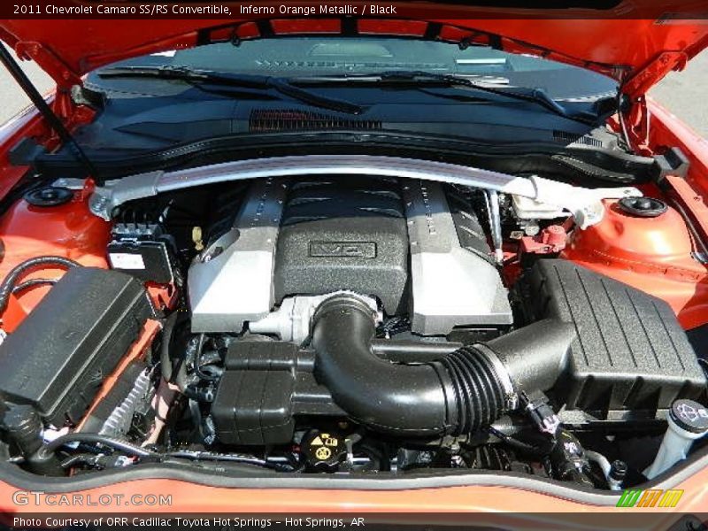 Inferno Orange Metallic / Black 2011 Chevrolet Camaro SS/RS Convertible