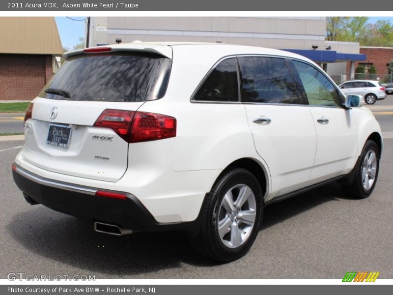 Aspen White Pearl / Taupe 2011 Acura MDX