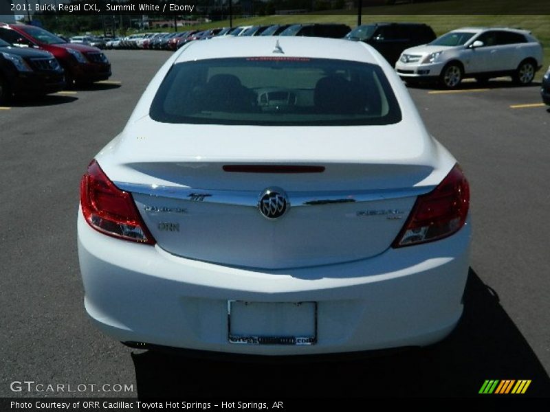 Summit White / Ebony 2011 Buick Regal CXL