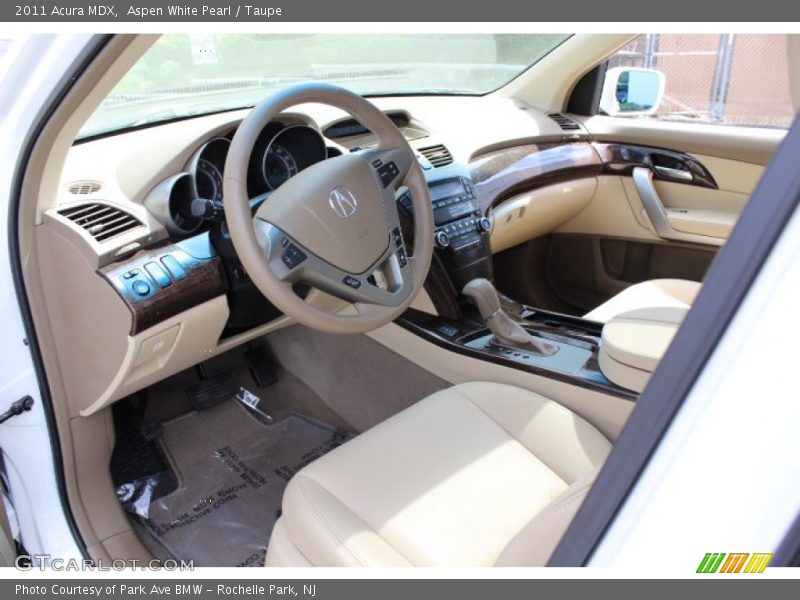 Aspen White Pearl / Taupe 2011 Acura MDX