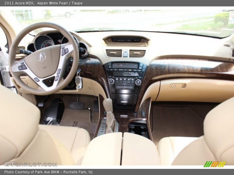 Aspen White Pearl / Taupe 2011 Acura MDX