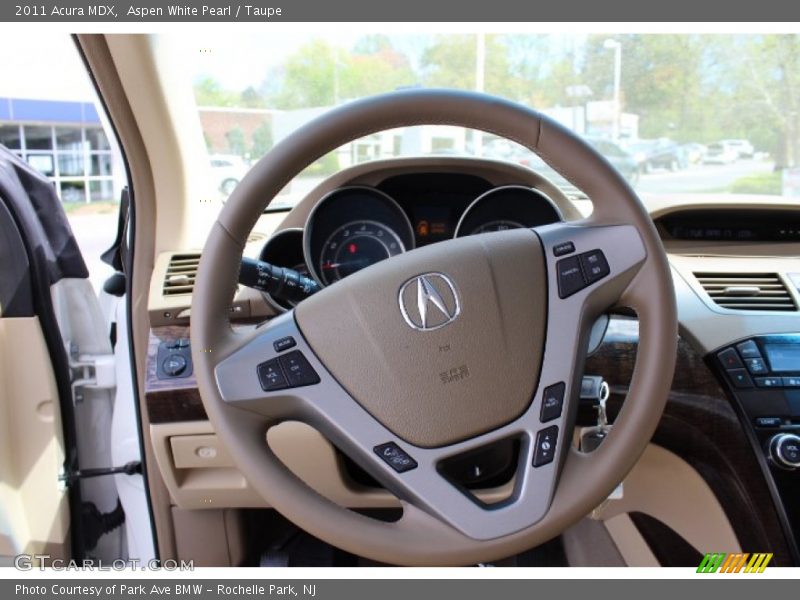 Aspen White Pearl / Taupe 2011 Acura MDX