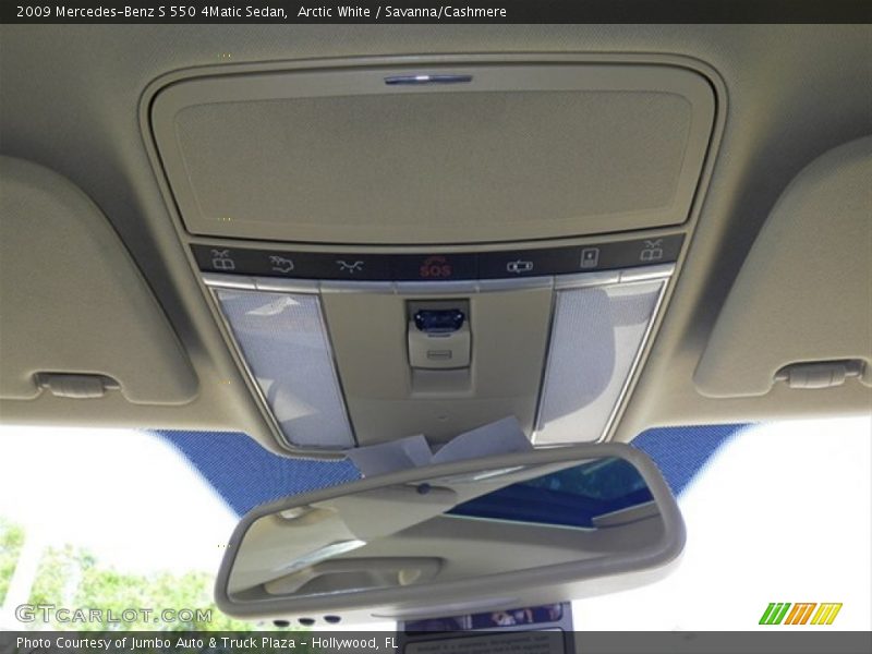 Arctic White / Savanna/Cashmere 2009 Mercedes-Benz S 550 4Matic Sedan