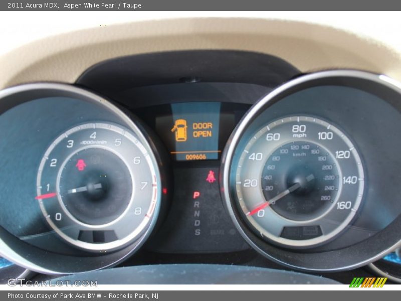 Aspen White Pearl / Taupe 2011 Acura MDX