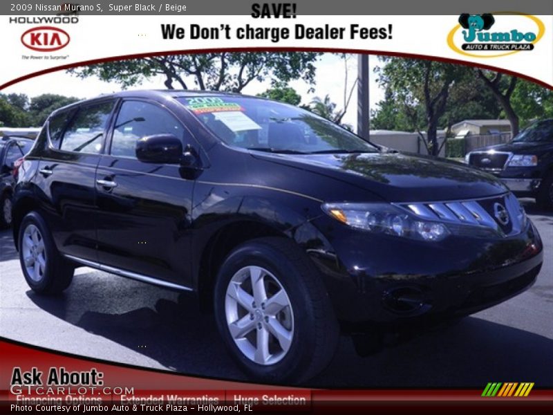 Super Black / Beige 2009 Nissan Murano S