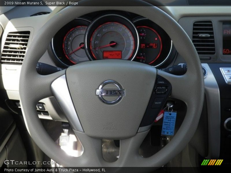 Super Black / Beige 2009 Nissan Murano S